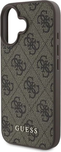 Mbështjellës Guess 4G Classic për iPhone 16, 6.1", Kafe Mbështjellës Guess 4G Classic për iPhone 16, 6.1", Kafe