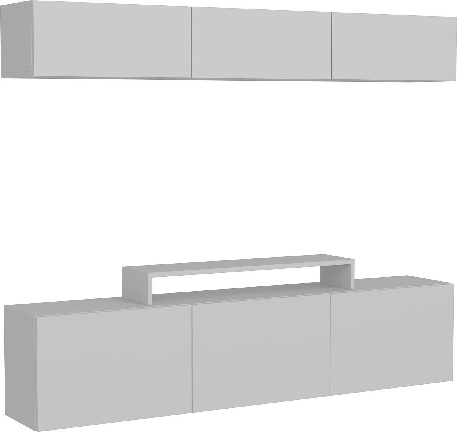 Komodë TV Hanah Home, Line, e bardhë