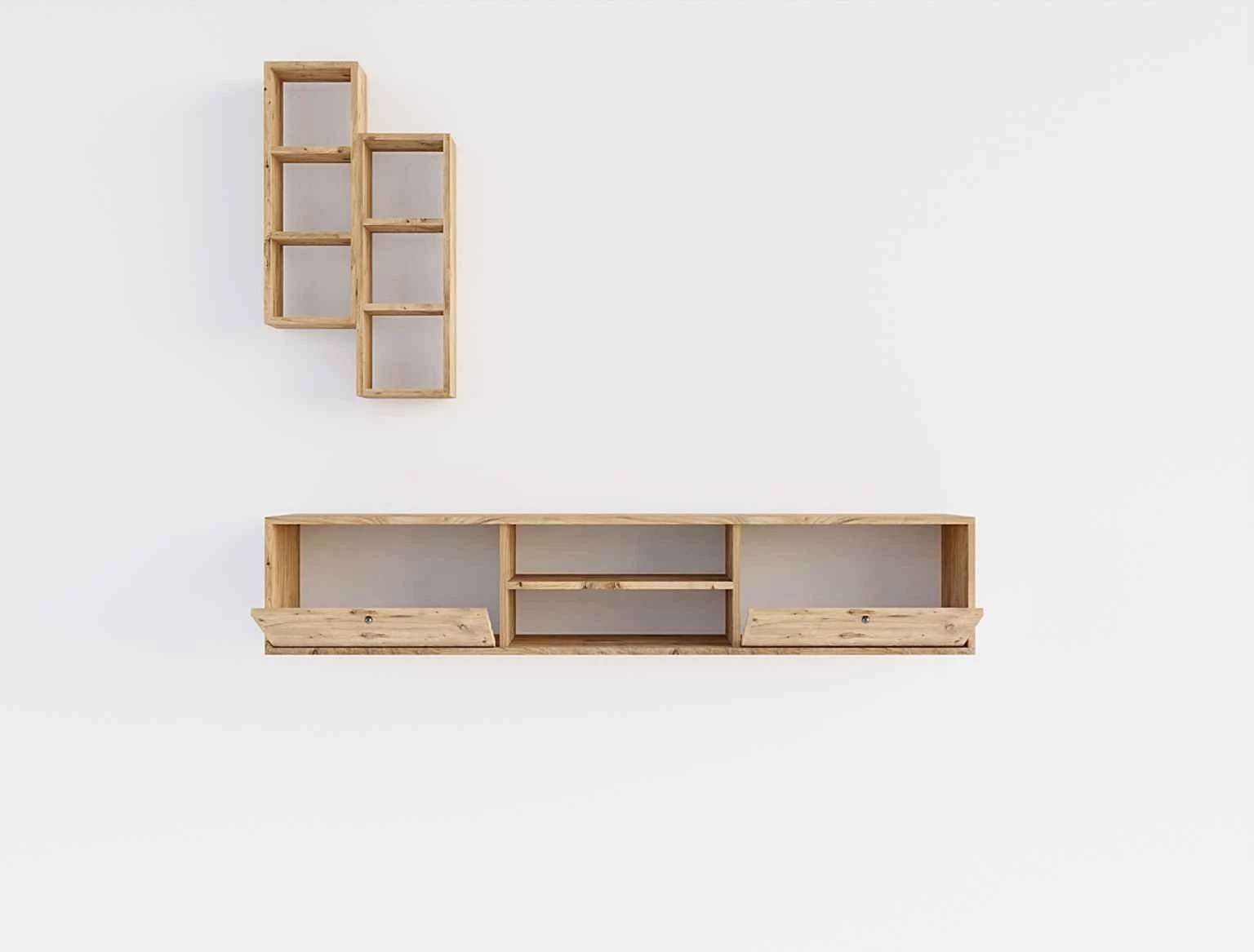 Komodë TV Hanah Home, ngjyrë lisi Sapphire Oak