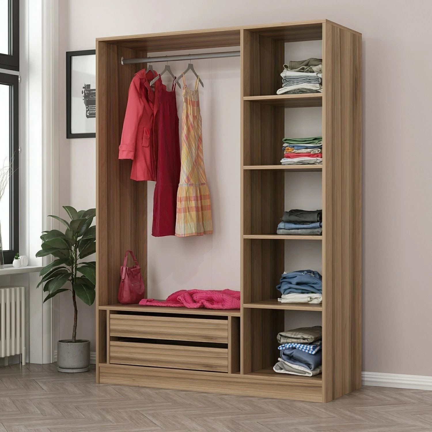 Dollap Skye Decor, ngjyrë lisi, 2281