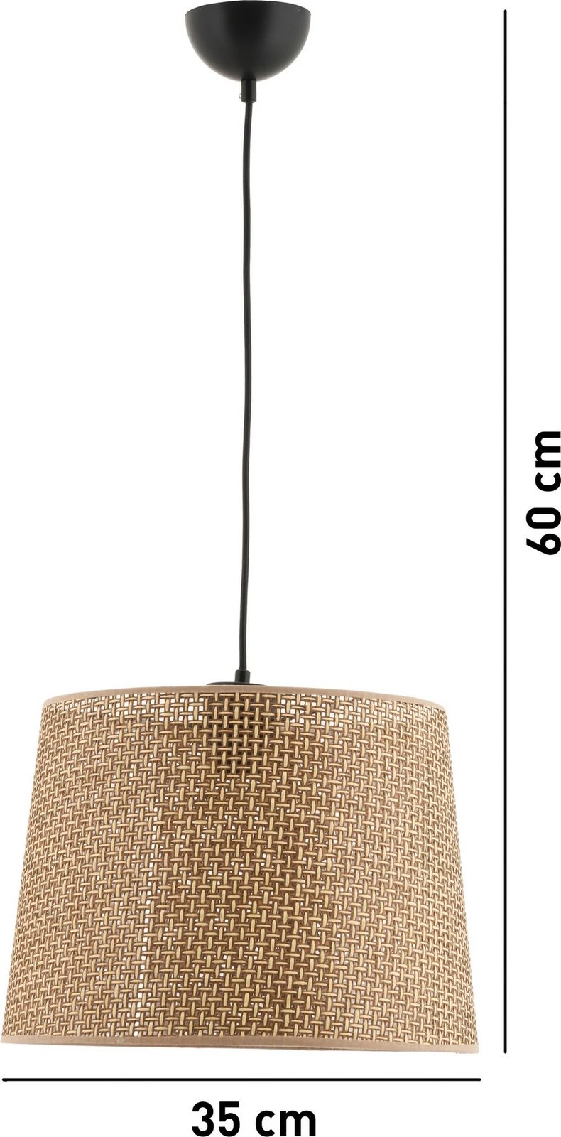 Llambë tavani Opviq Jill Hazeran, e zezë