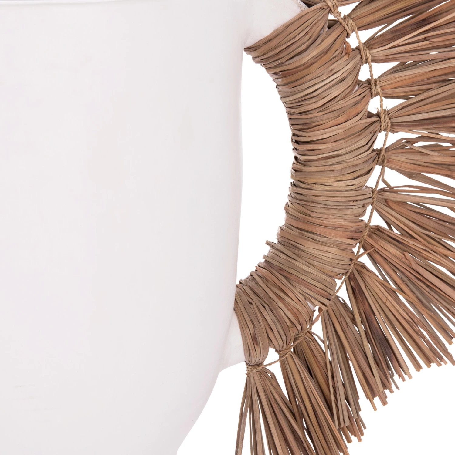 Vazo dekorative tavoline ALICA, terrakotë e bardhë, me bar, FH4668.02L, 64x22x38cm Vazo dekorative tavoline ALICA, terrakotë e bardhë, me bar, FH4668.02L, 64x22x38cm