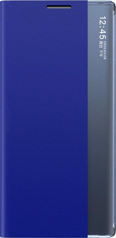 Mbështjellës Hurtel New Sleep View Case për Samsung Galaxy A35, me kapak dhe qëndrim, Blu