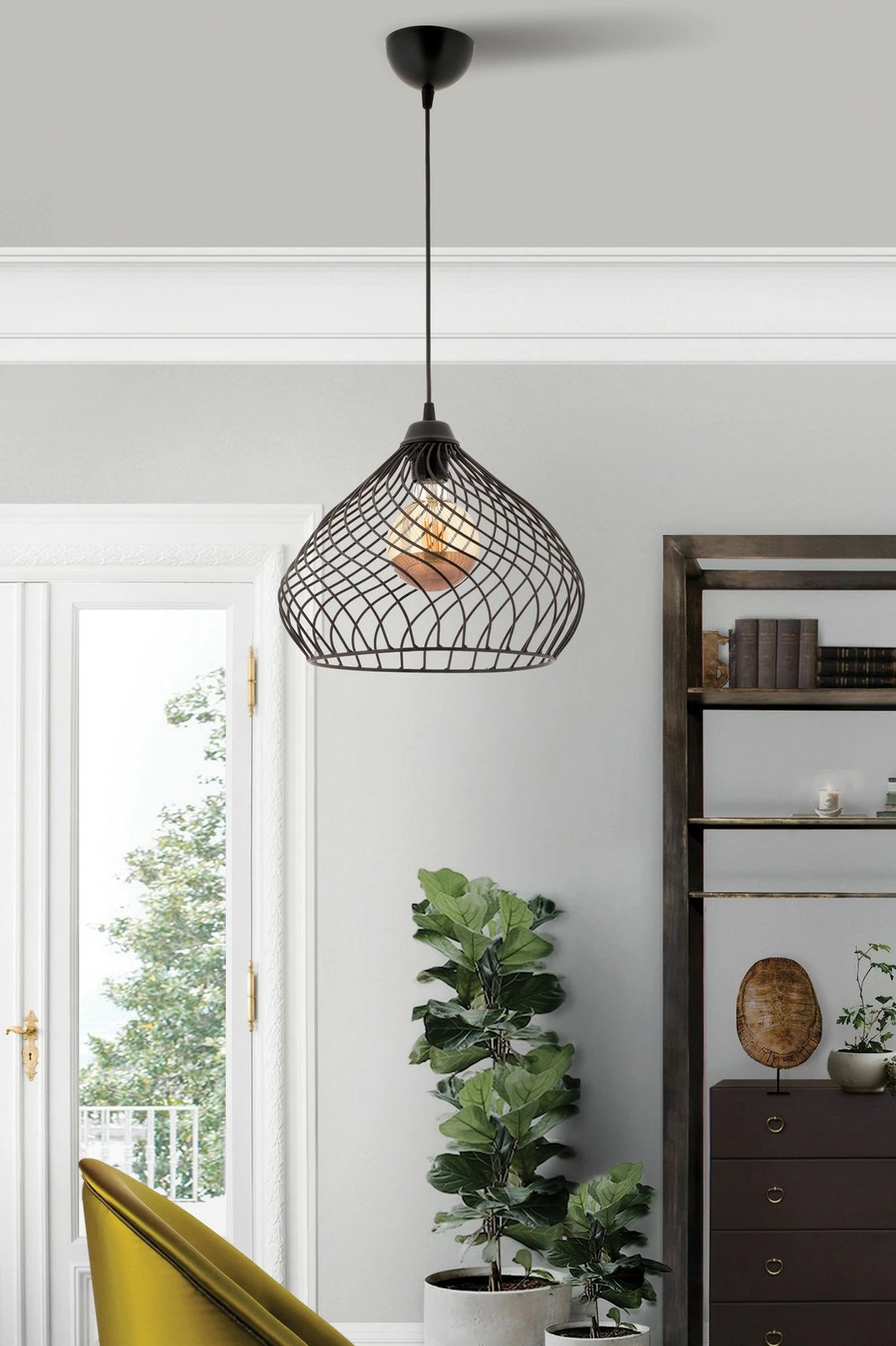 Llambë tavani Opviq Mongo, e zezë