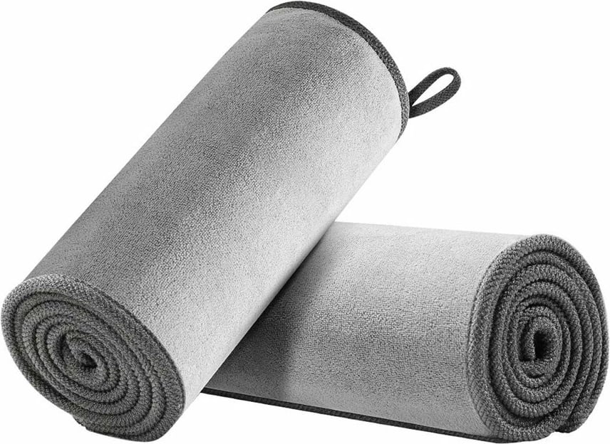 Set peshqirë mikrofibër për makinë Baseus CRXCMJ-0G, 40x40cm, Gri, 2 copë