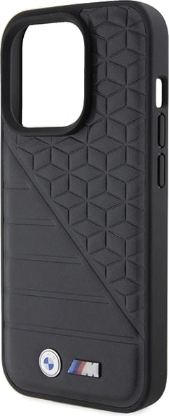 Mbështjellës BMW Bi Pattern për iPhone 15 Pro, i zi