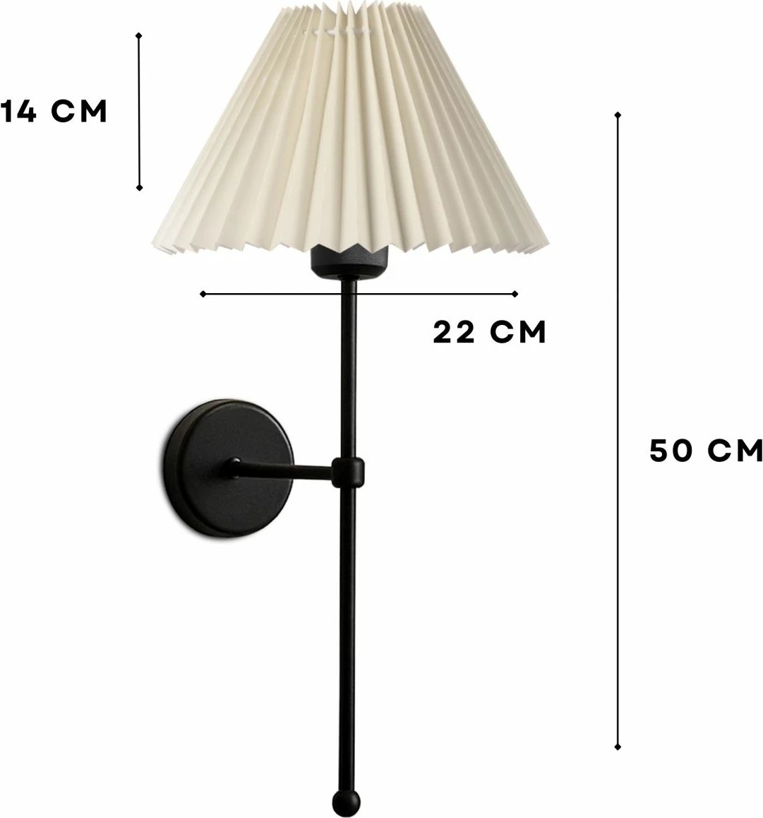 Llambë muri Opviq, krem dhe e zezë, 241988 Llambë muri Opviq, krem dhe e zezë, 241988