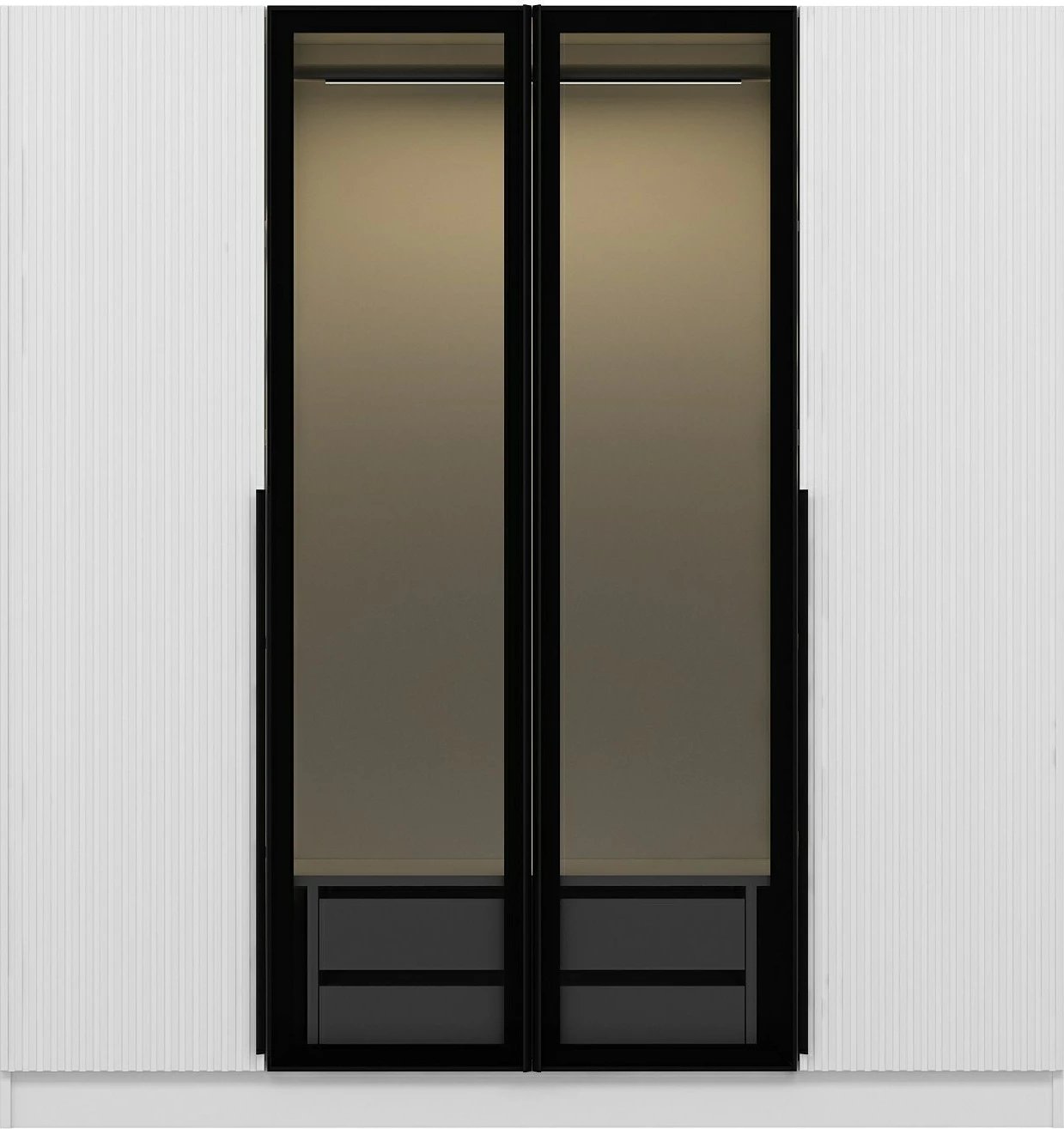 Dollap garderobe Skye Decor, Kale Plus, fume, 180x210x52cm