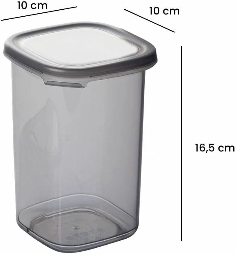 Set kuti për organizim (6 copë), ngjyrë antracit, BNMPEGYAS06-51217