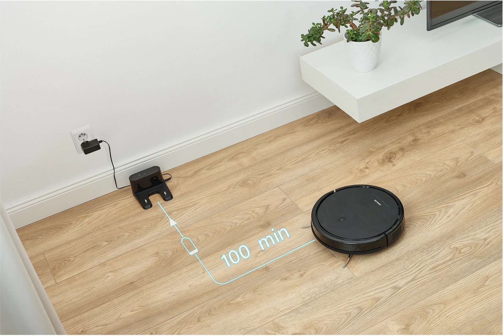Fshesë robotike Sencor SRV 3160TQ, e zezë Fshesë robotike Sencor SRV 3160TQ, e zezë