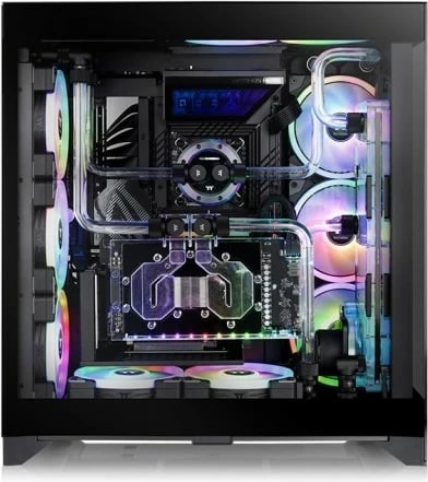 Kasë, Thermaltake, CTE E600 MX TG, Midi Tower ATX/E-ATX mATX Mini ITX, USB-C, xhami i temperuar, e zezë