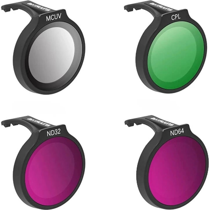 Set filtrash për dron Sunnylife NE-FI876 për DJI Neo, MCUV+CPL+ND32+ND64