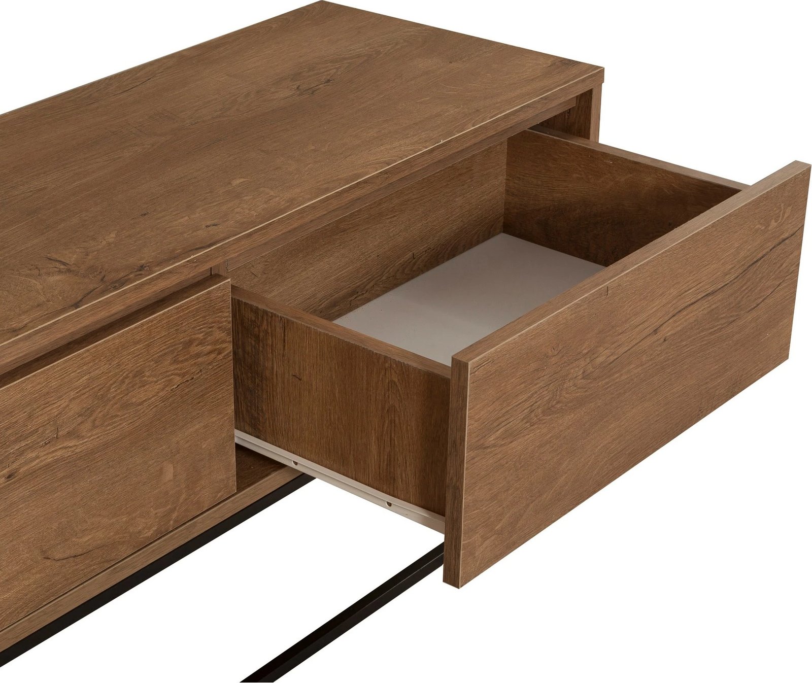 Set mobiljesh për dhomë dite, Laxus Takım 20, ngjyrë arre dhe e zezë