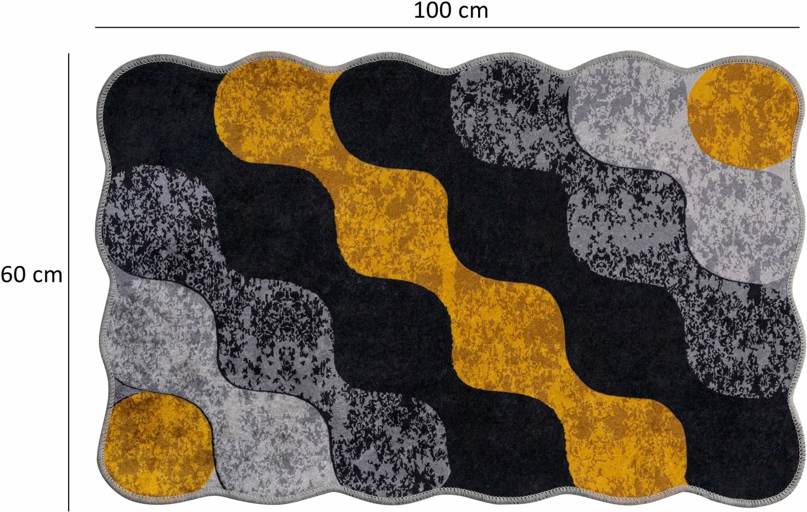 Set tapetash për banjo (2 copa), Mijölnir, rrethore, e verdhë