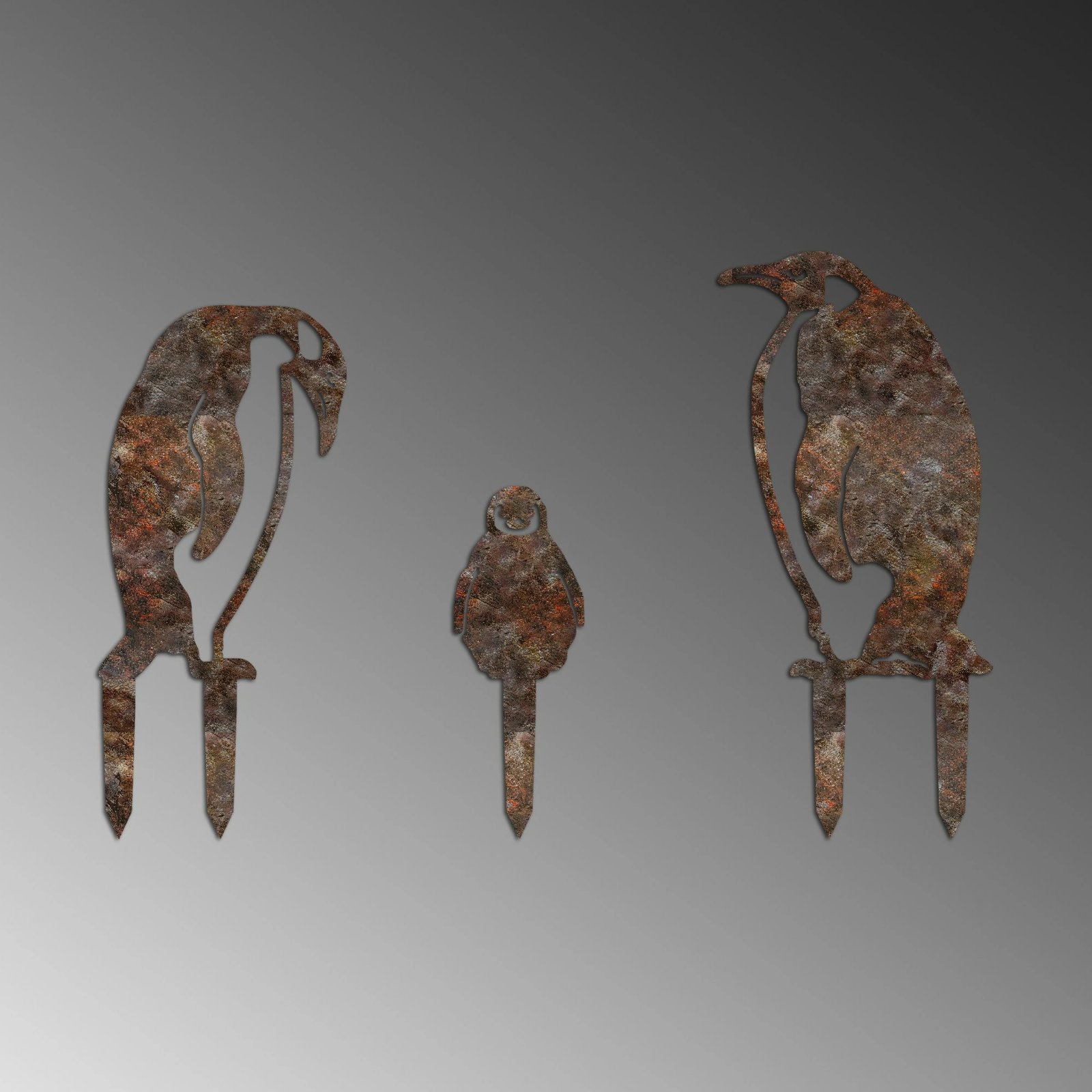 Set dekorativ për kopsht, Aberto Design, Fam 10, metal, ngjyrë antike