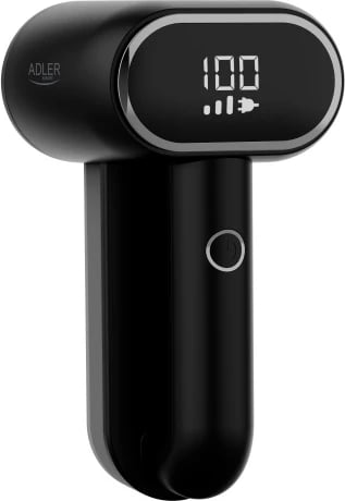 Heqës pushash Adler AD 9622 me dy koka, LCD, 140 ml, 3 shpejtësi, USB-C, i zi/argjend