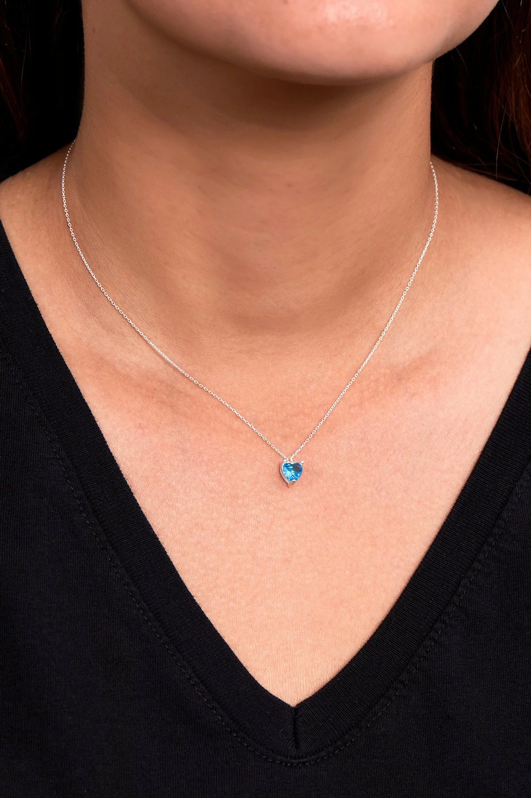 Varëse argjendi Elika, gur zirkoni blu, ELKAB92244