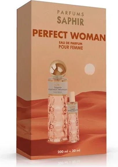 Eau de Parfum për femra Saphir Perfect Woman, 200ml + 30ml