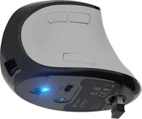 Maus ergonomik Natec Euphonie Pro, wireless, 9 butona, 4000 DPI, i bardhë