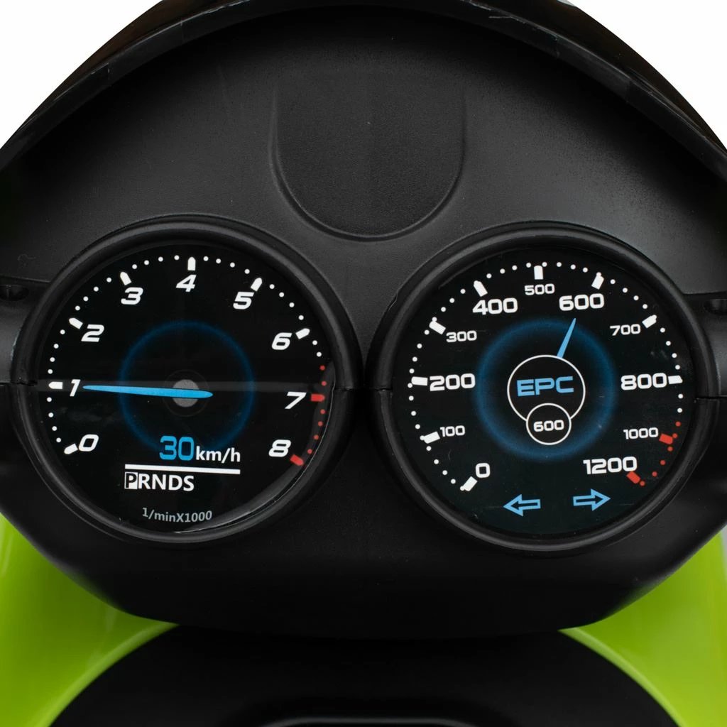 Motoçikletë elektrike për fëmijë, Baby Mix POLICE, 6V 7Ah, 2x24W, USB/MP3, LED, 2-4 km/h, 3-7 vjeç, jeshile