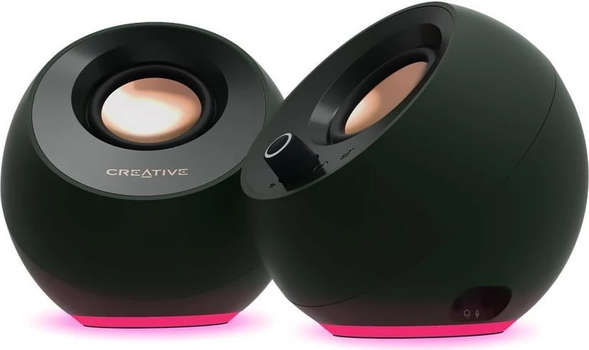 Altoparlantë kompjuteri, Creative Labs, Pebble Pro 51MF1710AA000, 2.0 USB-C Bluetooth 5.3 RGB, të zeza