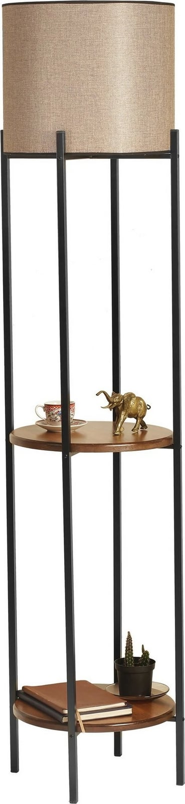 Llambë dyshemeje Opviq, ngjyrë e zezë dhe arre, 8742-3