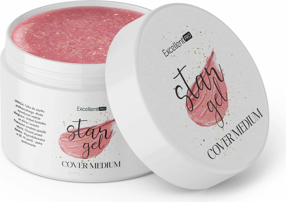 Xhel ndërtues për thonj Excellent PRO Star Gel Building Cover Medium për femra, 15g
