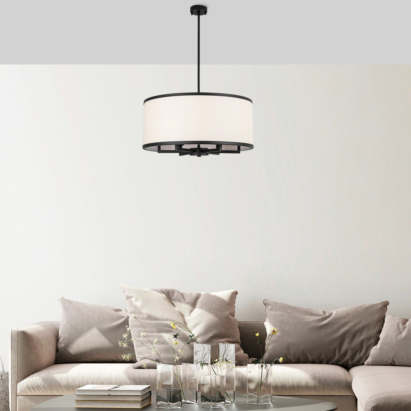 Llambadar Opviq, Way - 11656, ngjyrë e zezë-bardhë