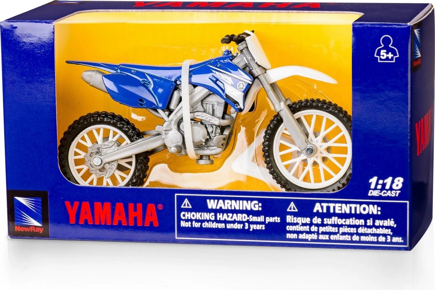 Lodër motor Yamaha YZ 450F Daffi 1:18, Blu