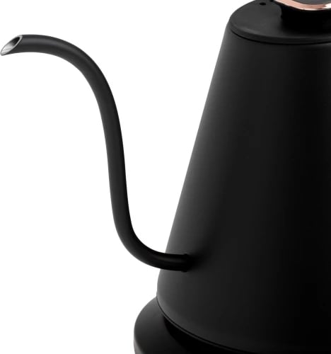 Çajnik elektrik Adler AD 1349 1.0L gooseneck me rregullim temperature, display LED, mbajtje nxehtësie, zi-ari