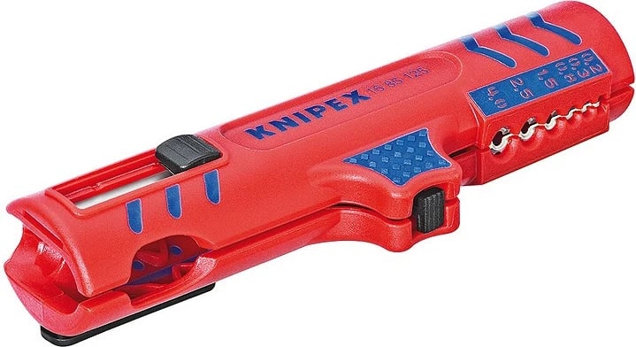 Vegël zhveshëse kabllosh Knipex 16 85 125 SB, 125mm, plastikë, blu/kuqe