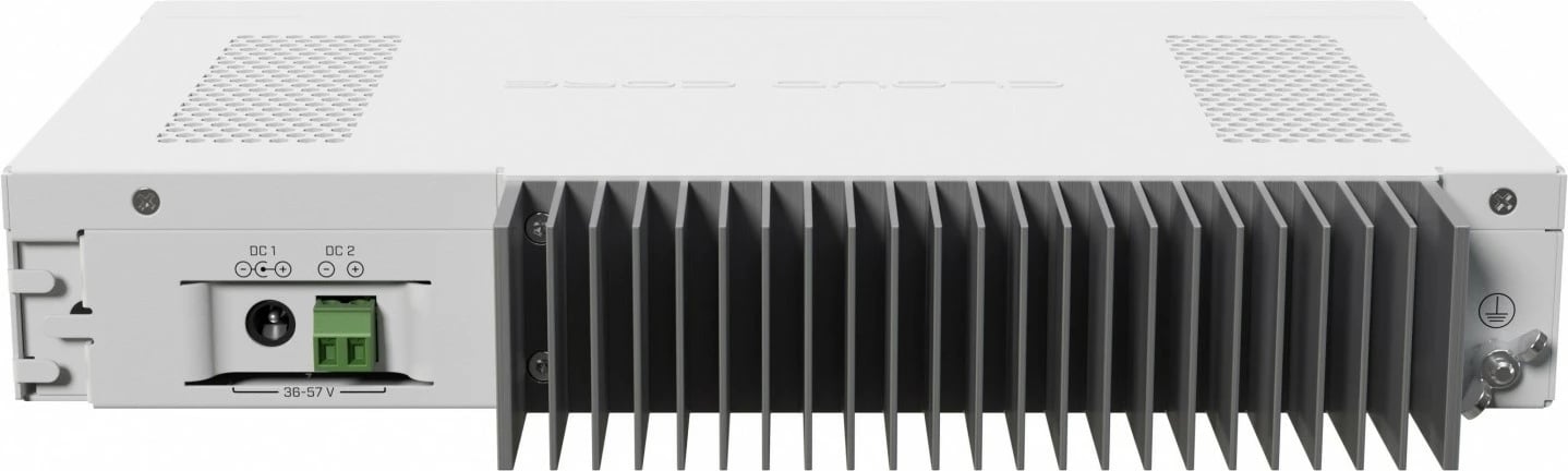 Router me tela MikroTik CCR2004-16G-2S+PC, 16 porta Gigabit, 2 porta SFP+, i bardhë