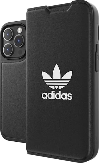 Mbështjellës Adidas OR Booklet Case Basic për iPhone 14 Pro 6.1", i zi
