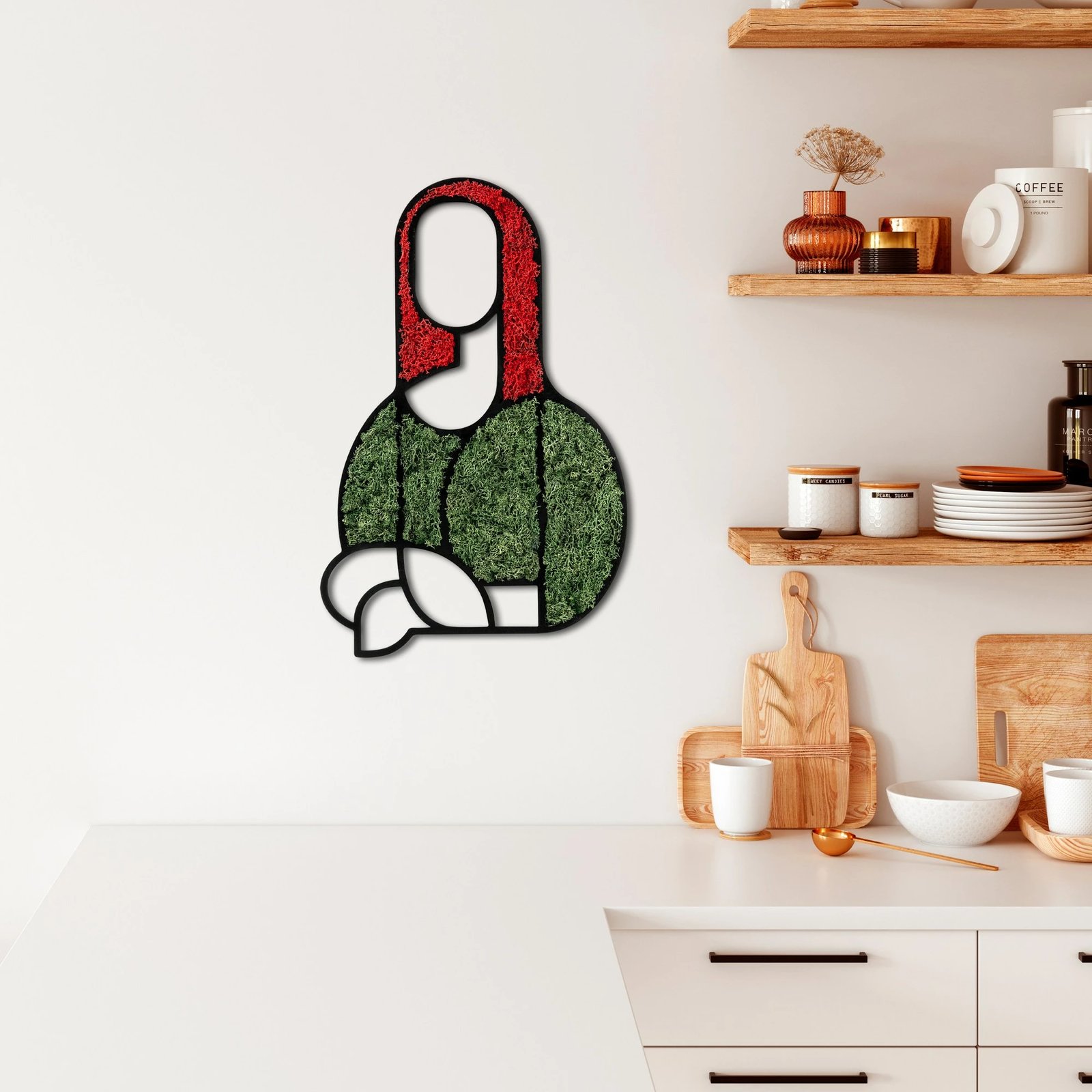 Aksesor dekorativ muri Wallity, myshk, Mona Lisa