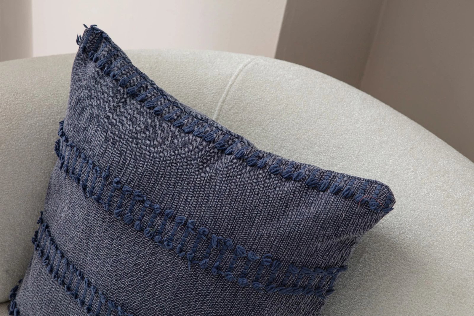 Jastëk mbulesë, ngjyrë kaltër, Evila Originals, Tuffet - Blue v2, 43x43cm