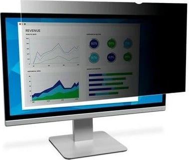 Filter privatësie për monitor 3M PF238W9B, 23.8 inç, 16:9, anti-glare, pa kornizë, i zi