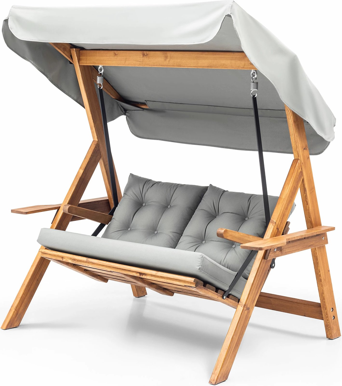 Karrige lëkundëse dyshe për kopsht, ngjyrë gri, Skye Decor, Galata Swing S2