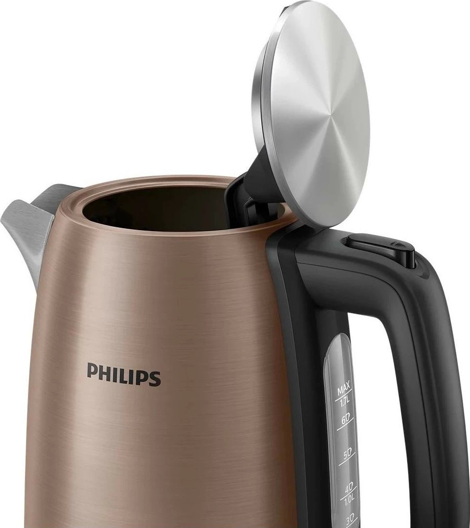 Çajnik elektrik Philips HD 9355/92, 1.7L, bakër