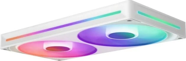Ventilatorë për kasë NZXT F280 RGB CORE PWM, 2x14 cm, RGB, Bardhë