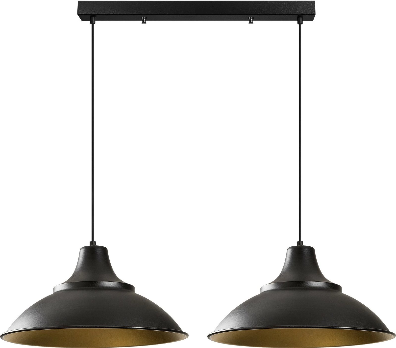 Llambë tavani Opviq, Sağlam - 3733, e zezë dhe ari, lartësi e rregullueshme