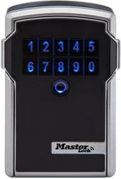 Kasafortë çelësash Master Lock 5441EURD me Bluetooth, montim në mur, Gri