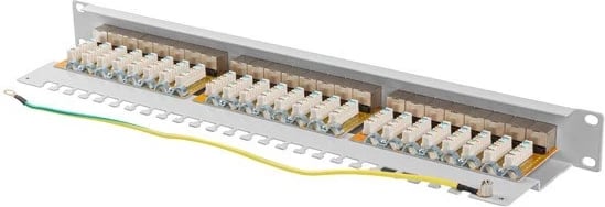 Patch panel Lanberg PPSA-1024-S, 1U, Gri