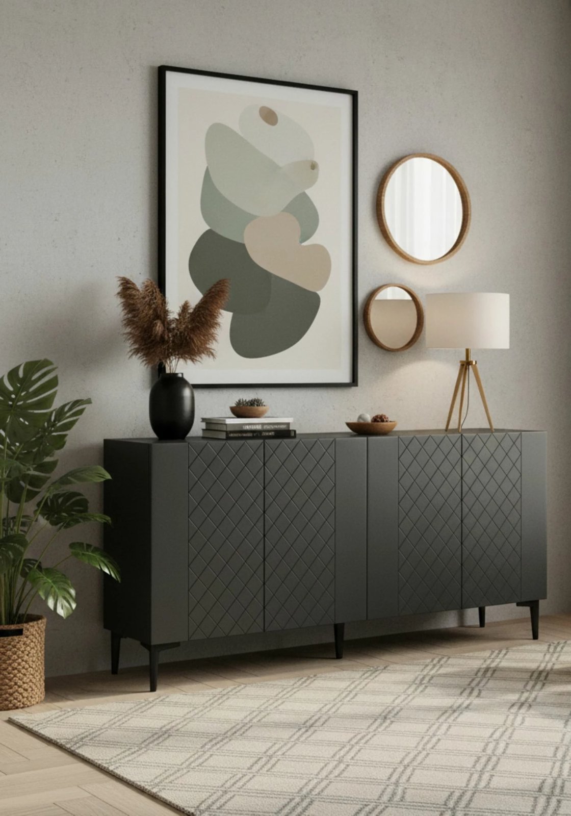 Konsolë Skye Decor, Resso 150, antracit