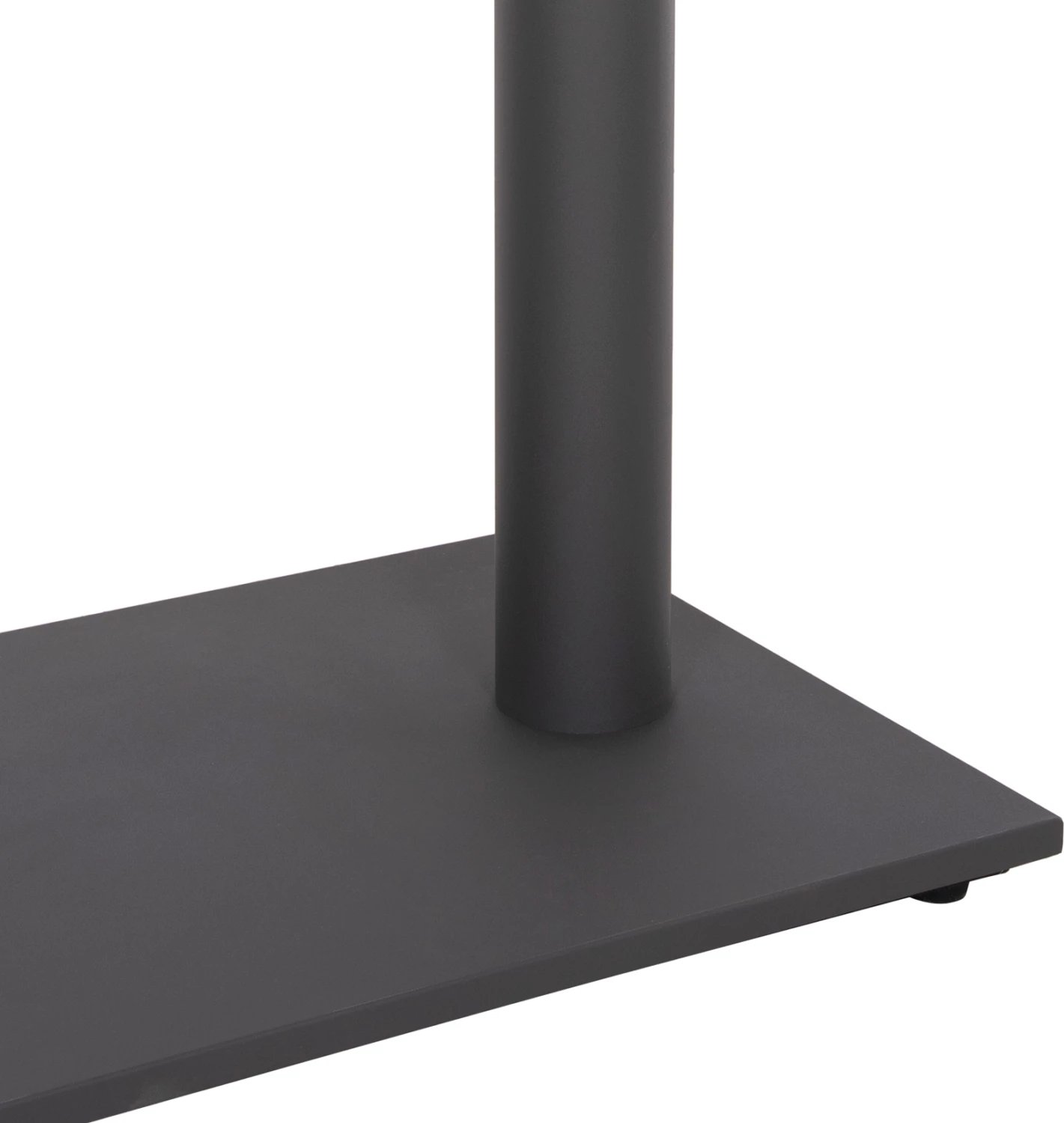 Bazë për tavolinë bar, dy këmbë, metal, ngjyrë gri, 80x40x108 cm