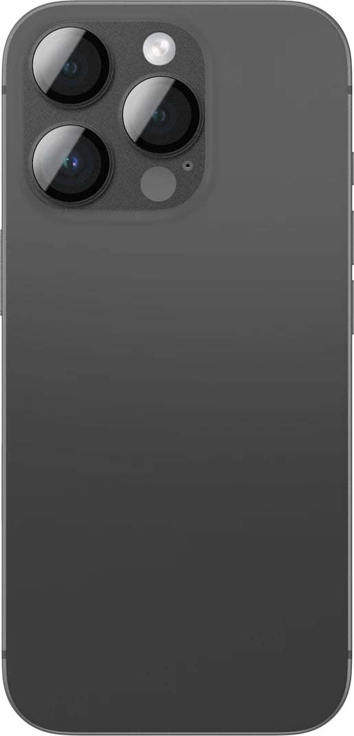 Mbrojtës lente kamere AmazingThing për iPhone 16 Pro / 16 Pro Max, aliazh aeronautik, xham i temperuar, Zi