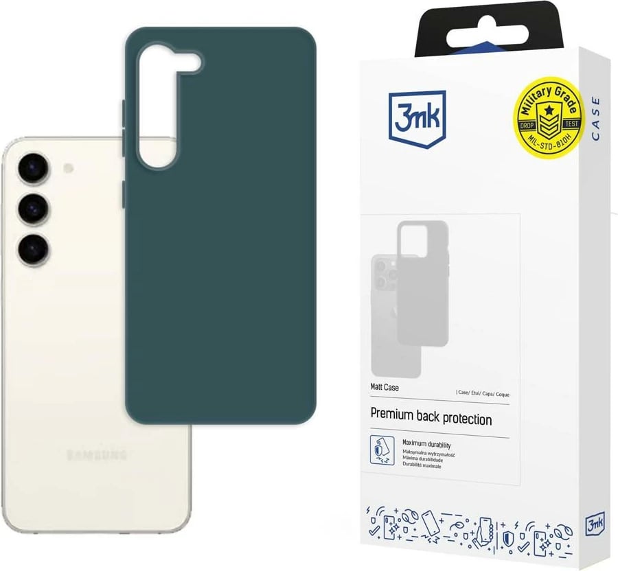 Mbështjellës 3mk Matt Case për Samsung Galaxy S23, TPU, Jeshile Mbështjellës 3mk Matt Case për Samsung Galaxy S23, TPU, Jeshile