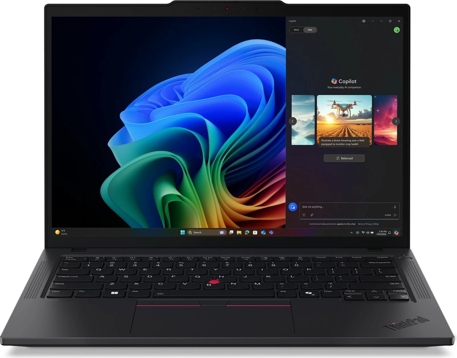 Kompjuter portativ Lenovo ThinkPad T14 G6, AMD Ryzen AI 5 340, 32GB RAM, 1TB SSD, 14 inç, e zezë