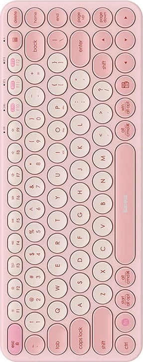 Tastierë wireless Baseus K01A, tri-modesh, baby pink