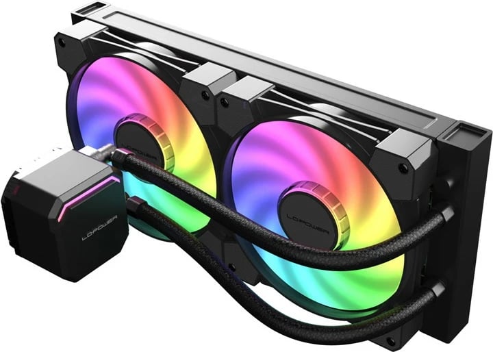 Ftohës i lëngshëm LC-Power LC-CC-240-B-ARGB, 240mm, ARGB, i zi