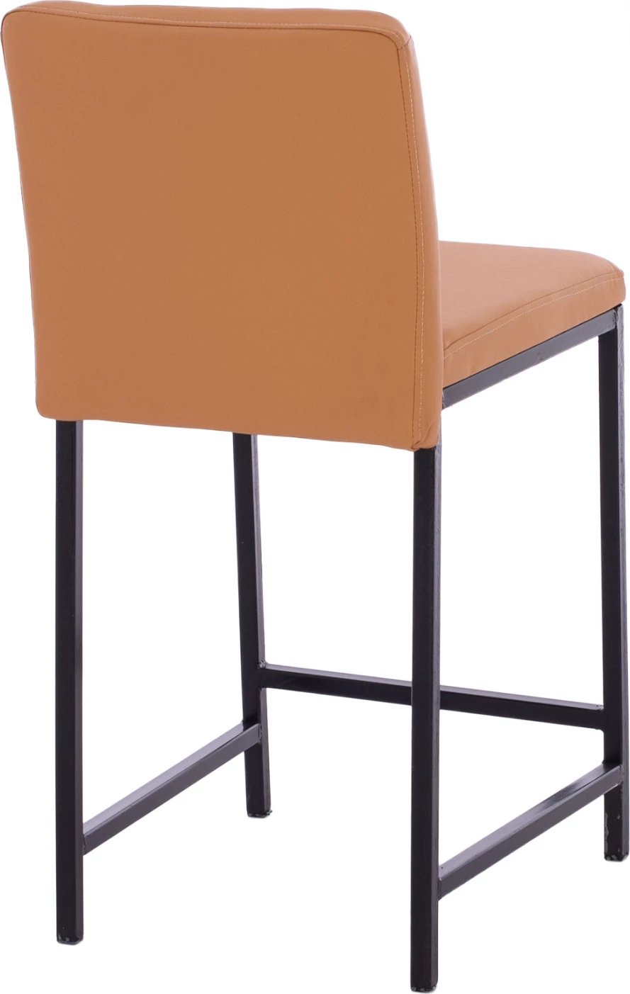 Karrige për bar metalike me lëkurë ngjyrë kafe FH5801 40x46x86Y cm